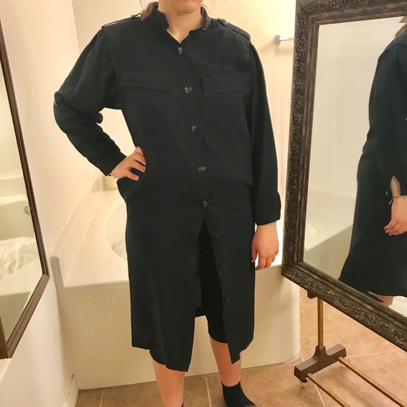 Ms Chaus Black Long Jacket Dress Shawls cover up Plus Size 10 XLG casual cool - Picture 2 of 8